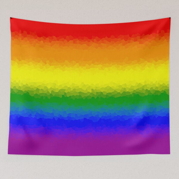Item preview,  LGBTQ Rainbow Pride Flag Crystalized, Rainbow Design designed and sold by Travelslightly.