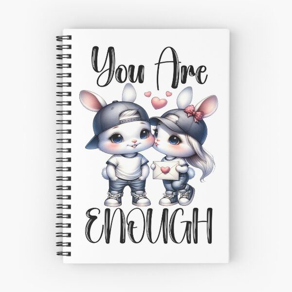 Item preview, You Are Enough (Cute Bunnies) designed and sold by Shannon Rogers.