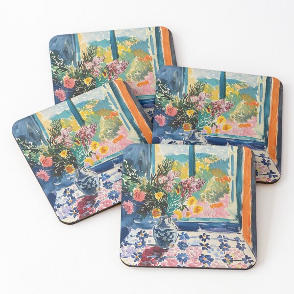 Item preview, Vibrant Floral Window Scene designed and sold by palmyst.