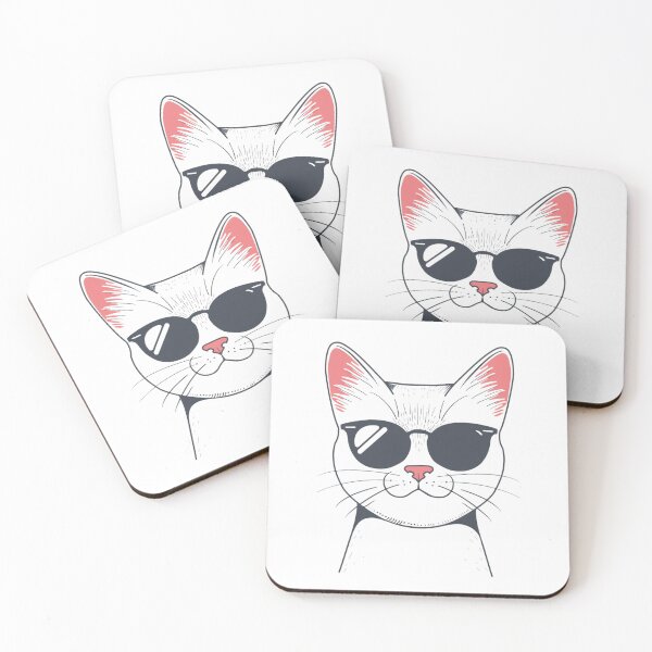 Item preview, Little cat wears glasses designed and sold by hanandgil.