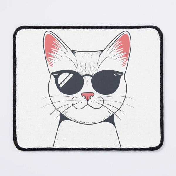 Item preview, Little cat wears glasses designed and sold by hanandgil.