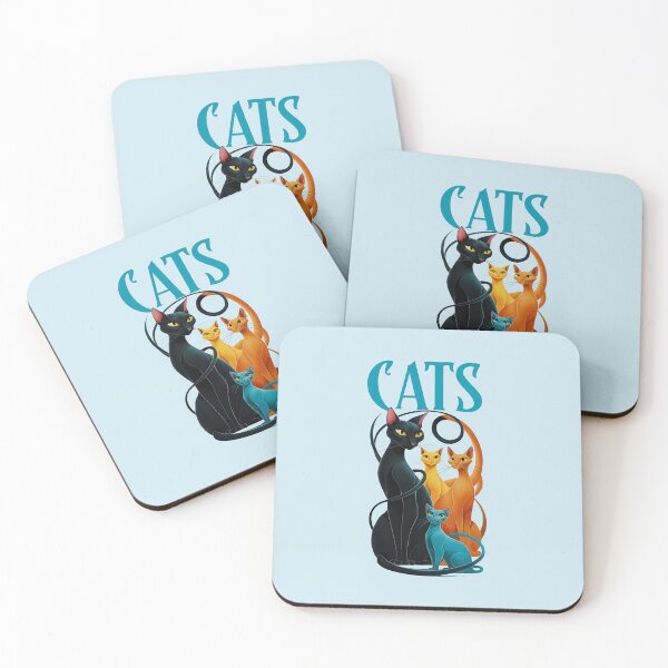 Item preview, Cats Turquoise designed and sold by AldeaPod.