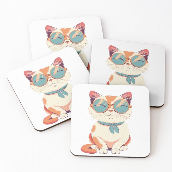 Item preview, Orange cat wearing glasses designed and sold by hanandgil.