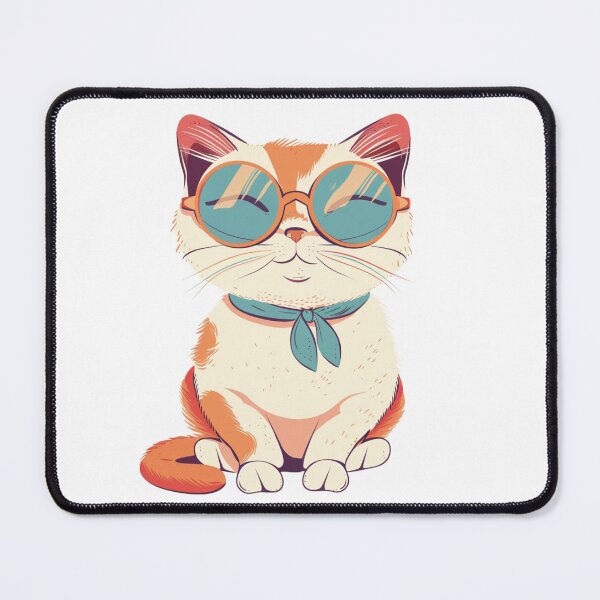 Item preview, Orange cat wearing glasses designed and sold by hanandgil.