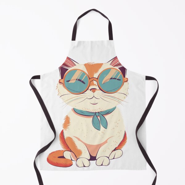 Item preview, Orange cat wearing glasses designed and sold by hanandgil.