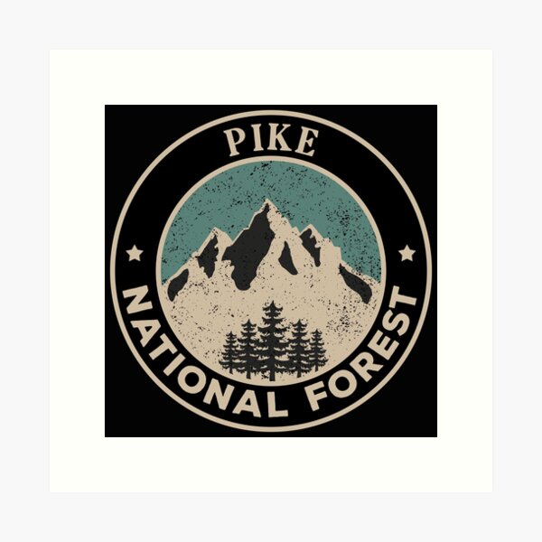 Artikelvorschau, Pike National Forest entworfen und verkauft von graphic-map.