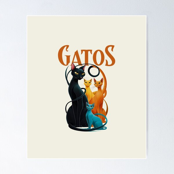 Item preview, Gatos Orange designed and sold by AldeaPod.