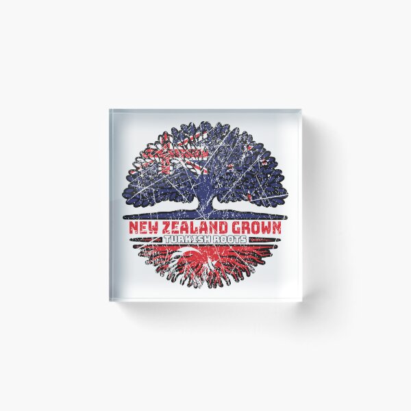 Item preview, Turkey Turkish New Zealander New Zealand Tree Roots Flag designed and sold by FlagX.