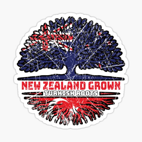 Item preview, Turkey Turkish New Zealander New Zealand Tree Roots Flag designed and sold by FlagX.