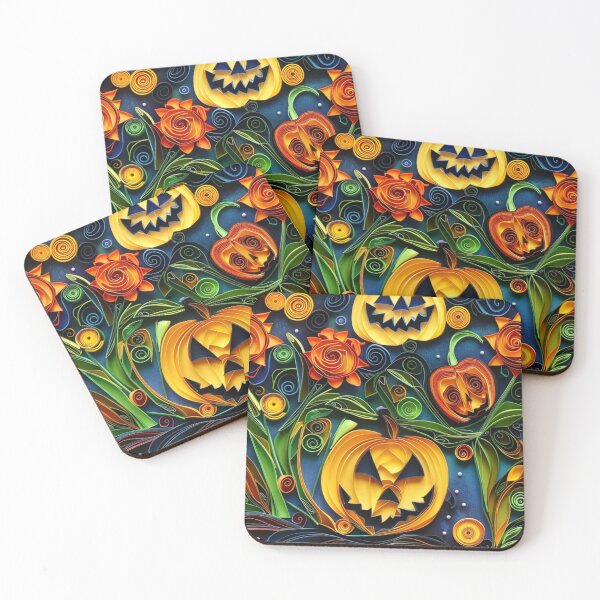 Item preview, Halloween Paper Quilling Pattern designed and sold by PrintsByFrank.