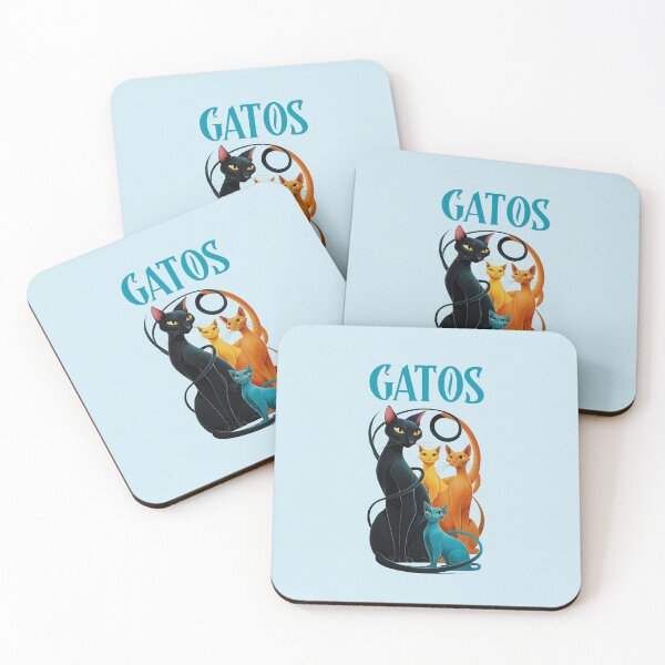 Item preview, Gatos Turquoise designed and sold by AldeaPod.