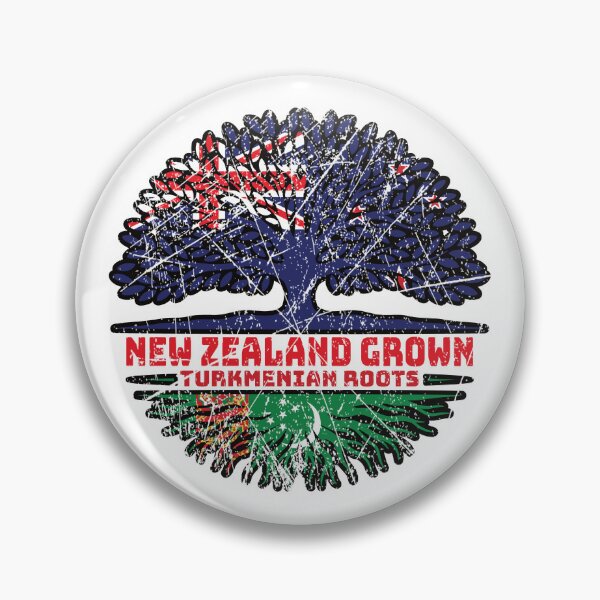 Item preview, Turkmenistan Turkmenian New Zealander New Zealand Tree Roots Flag designed and sold by FlagX.