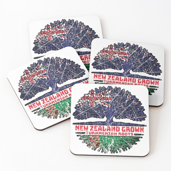 Item preview, Turkmenistan Turkmenian New Zealander New Zealand Tree Roots Flag designed and sold by FlagX.