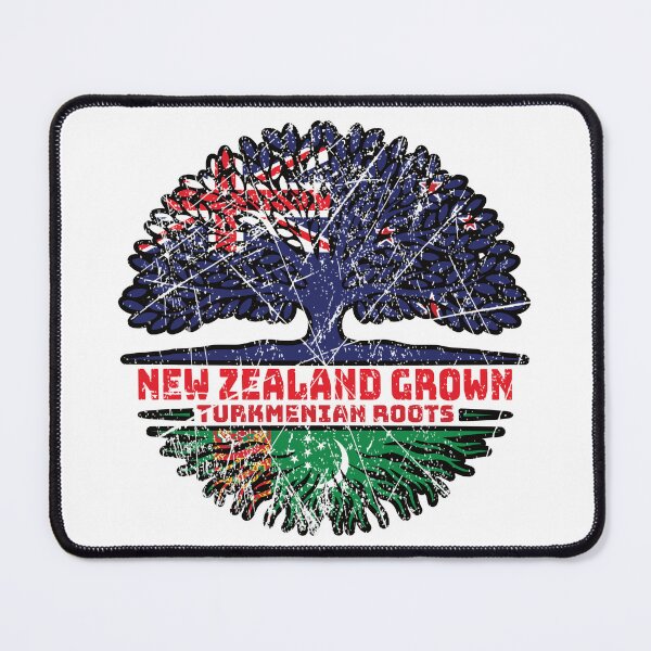 Item preview, Turkmenistan Turkmenian New Zealander New Zealand Tree Roots Flag designed and sold by FlagX.