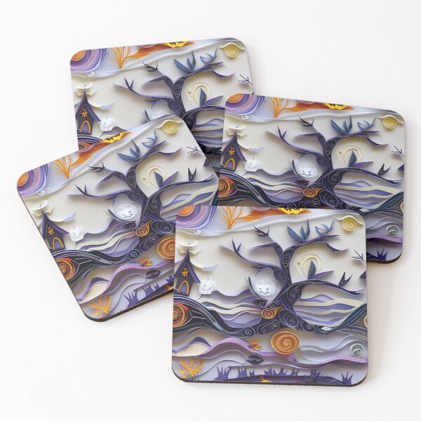 Item preview, Halloween Paper Quilling Pattern designed and sold by PrintsByFrank.