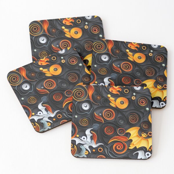 Item preview, Halloween Paper Quilling Pattern designed and sold by PrintsByFrank.