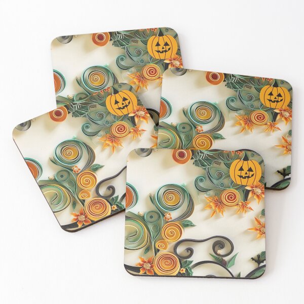 Item preview, Halloween Paper Quilling Pattern designed and sold by PrintsByFrank.