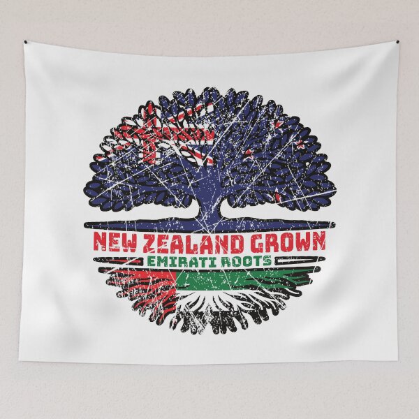 Item preview, United Arab Emirates Emirati New Zealander New Zealand Tree Roots Flag designed and sold by FlagX.
