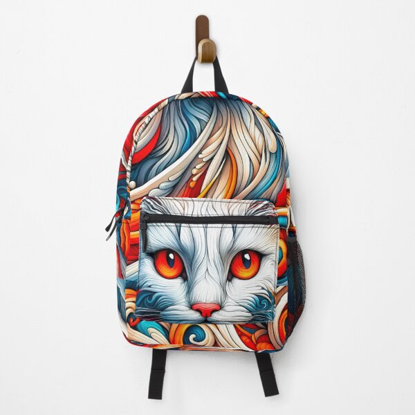 Item preview, a stylized fox in vibrant, swirling patterns. designed and sold by SBEE-jirapha.