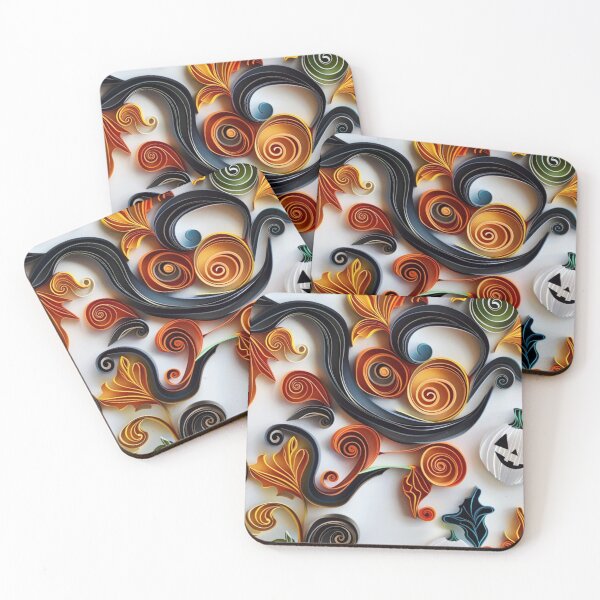 Item preview, Halloween Paper Quilling Pattern designed and sold by PrintsByFrank.