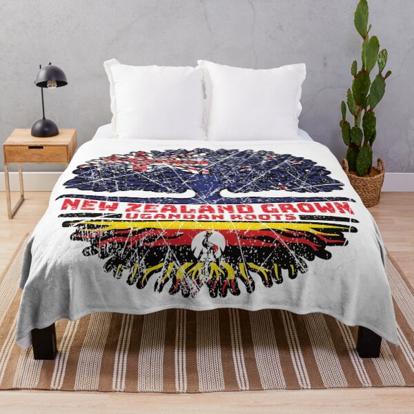 Item preview, Uganda Ugandan New Zealander New Zealand Tree Roots Flag designed and sold by FlagX.
