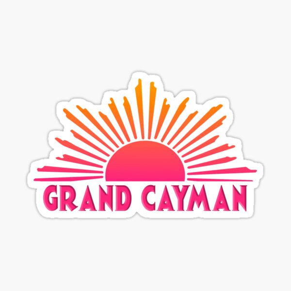 Item preview, GRAND CAYMAN Island Souvenir Bright Ombre Sun  designed and sold by lmaoshop.