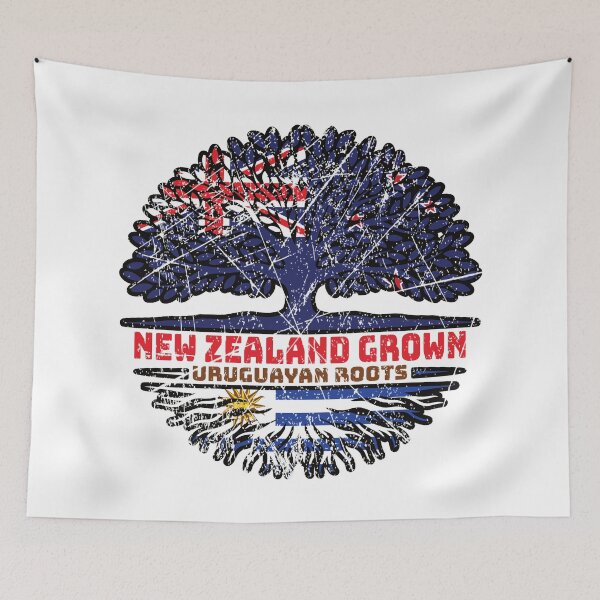 Item preview, Uruguay Uruguayan New Zealander New Zealand Tree Roots Flag designed and sold by FlagX.