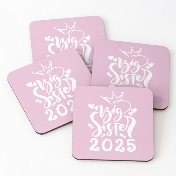 Item preview, Big sister 2025 cute writing, crown and hearts designed and sold by Lady-Frost.