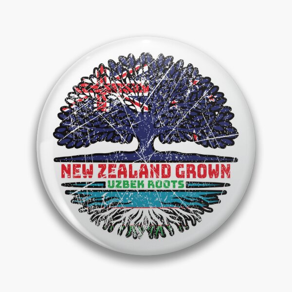 Item preview, Uzbekistan Uzbek Uzbeg Usbeg New Zealander New Zealand Tree Roots Flag designed and sold by FlagX.