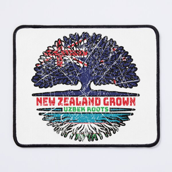 Item preview, Uzbekistan Uzbek Uzbeg Usbeg New Zealander New Zealand Tree Roots Flag designed and sold by FlagX.