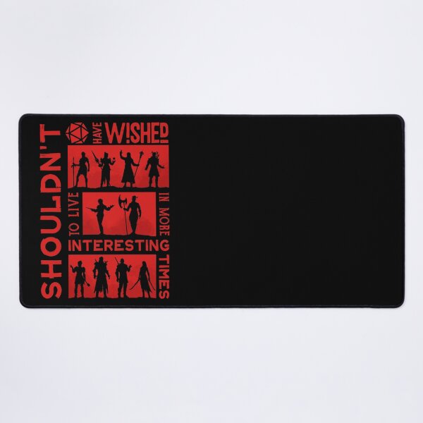 Item preview, Interesting times in Baldurs | DnD | Dungeons & Dragons (in red) designed and sold by keyvei.