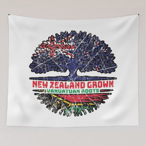 Item preview, Vanuatu Vanuatuan Vanuan New Zealander New Zealand Tree Roots Flag designed and sold by FlagX.