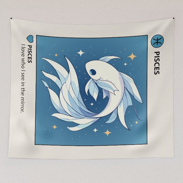 Item preview, Pisces zodiac sign, Social media post, Horoscope, Anime, Y2K aesthetic designed and sold by KristinityArt.