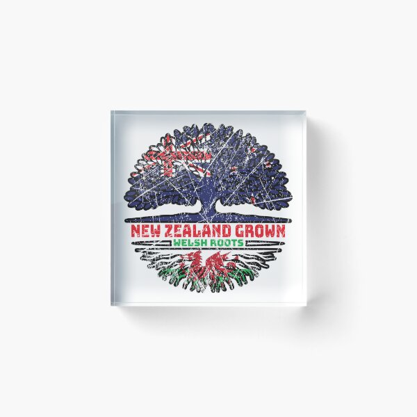 Item preview, Welsh Wales New Zealander New Zealand Tree Roots Flag designed and sold by FlagX.