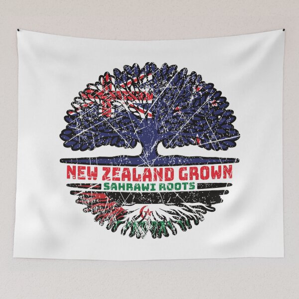 Item preview, Western Sahara Sahrawi New Zealander New Zealand Tree Roots Flag designed and sold by FlagX.