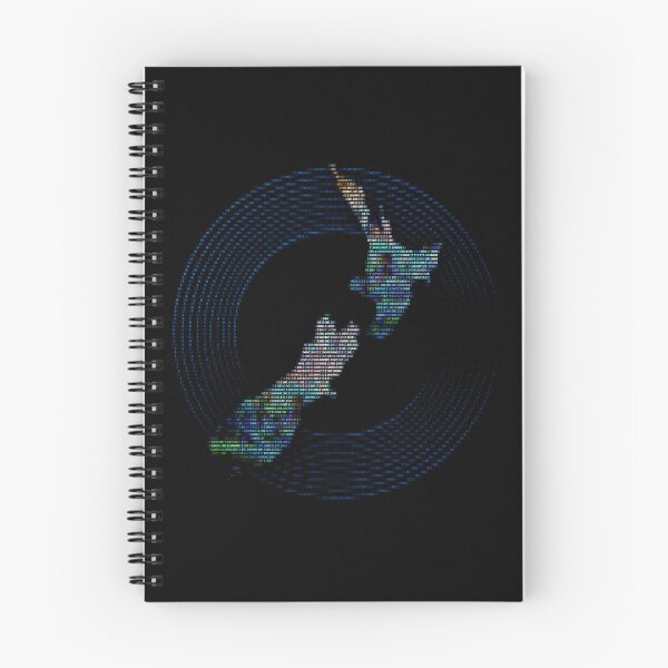Item preview, KIWI NEW ZEALAND ASCII ART PAUA MATARIKI RINGS designed and sold by Madjack Tees Kiwi SuperStore.