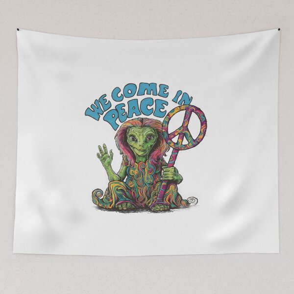 Item preview, We come in Peace designed and sold by Gentle40Winks.