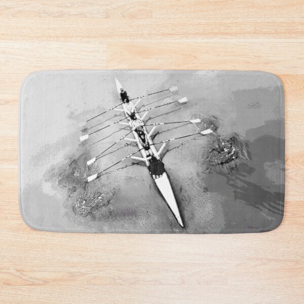 Item preview, Synchrony in Motion: Rowing Team in Black and White designed and sold by Michael van der Hoorn.