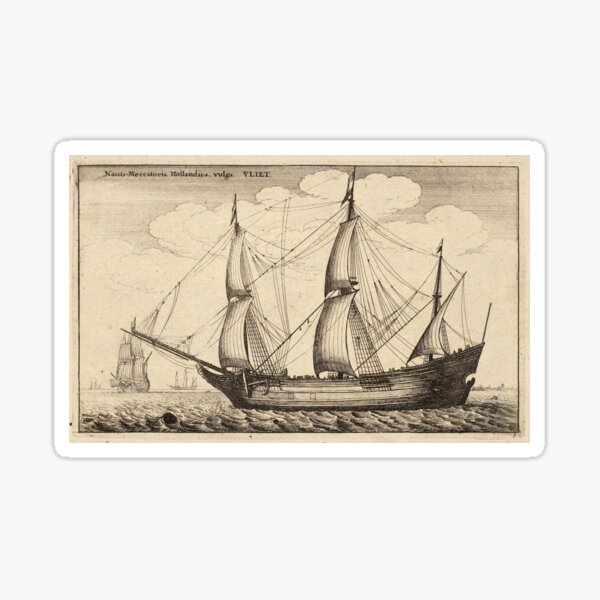 Item preview, Dutch fluyt cargo vessel (late 17th-century) designed and sold by PZAndrews.