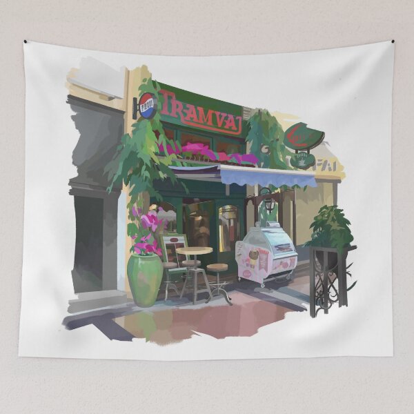 Item preview, Cozy themed cafe  designed and sold by Ekaterina Glazkova.