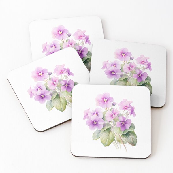 Item preview, Primroses watercolor designed and sold by DerSenat.
