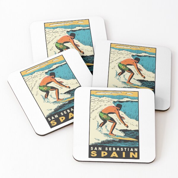 Item preview, Vintage Style San Sebastian Surf Decal designed and sold by Decal Mania.