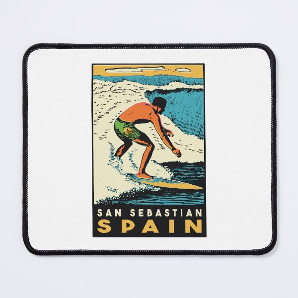 Item preview, Vintage Style San Sebastian Surf Decal designed and sold by Decal Mania.