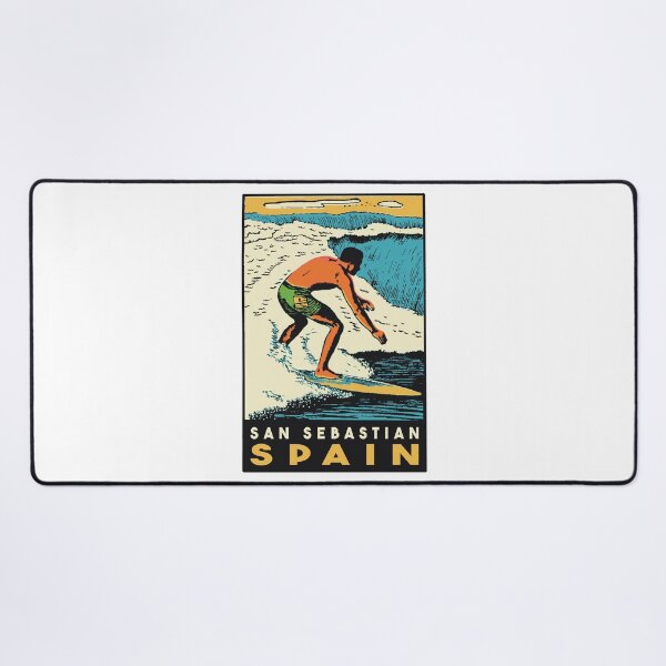 Item preview, Vintage Style San Sebastian Surf Decal designed and sold by Decal Mania.