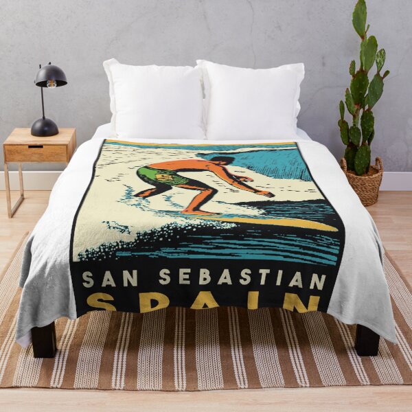 Item preview, Vintage Style San Sebastian Surf Decal designed and sold by Decal Mania.