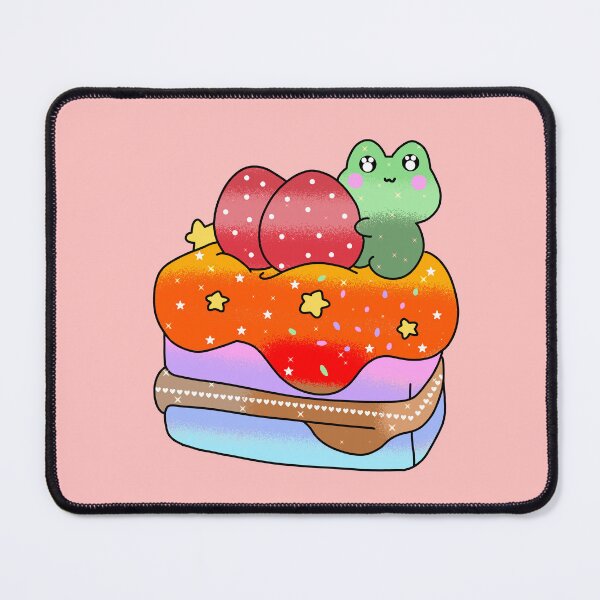 Item preview, Colorful Adorable cute Kawaii frog cupcake designed and sold by Quacktails.