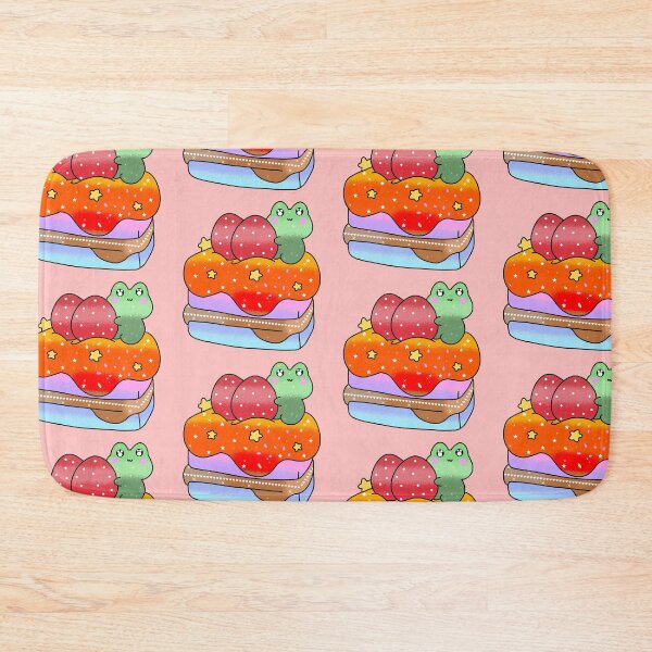 Item preview, Colorful Adorable cute Kawaii frog cupcake designed and sold by Quacktails.