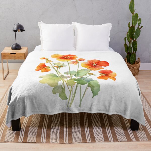 Item preview, Nasturtium watercolor designed and sold by DerSenat.