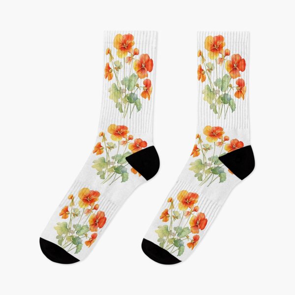 Item preview, Nasturtium watercolor designed and sold by DerSenat.