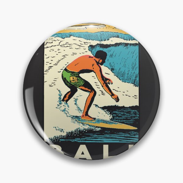 Item preview, Vintage Style Bali Surf Decal designed and sold by Decal Mania.